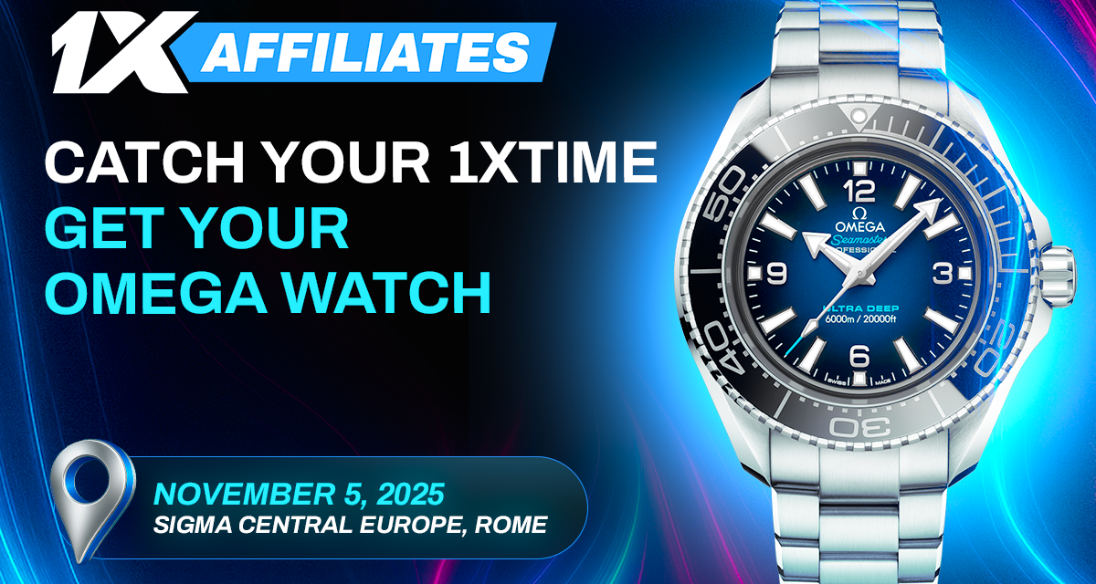 1xBet launches Partner Loyalty Giveaway – win legendary James Bond’s watch at SiGMA Central Europe 2025!