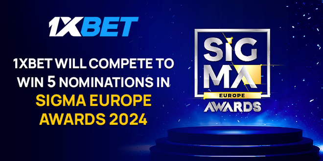 1xBet will compete to win 5 nominations in SiGMA Europe Awards 2024