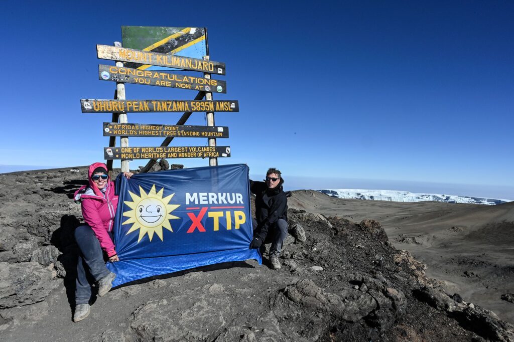 MERKUR sun shines over the roof of Africa
