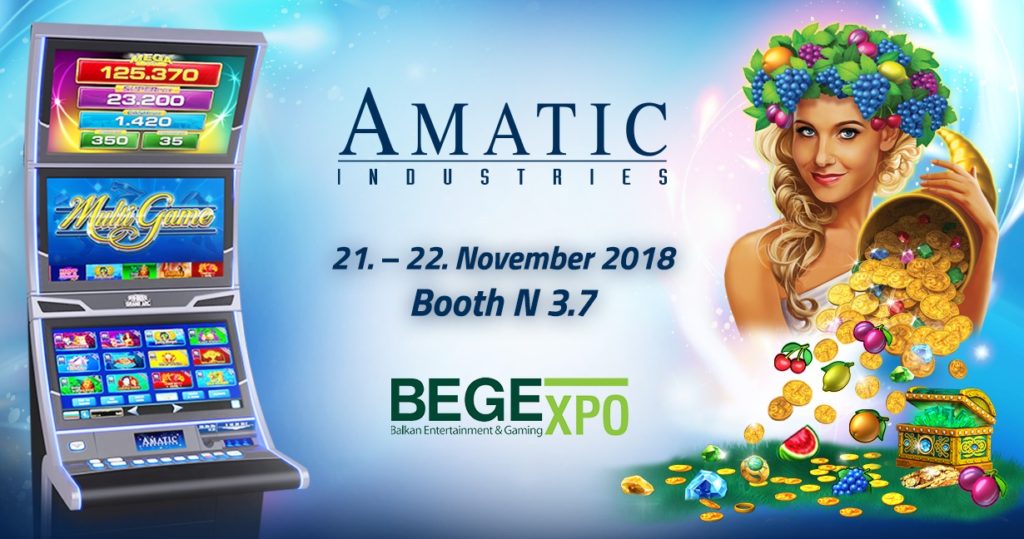 Fresh games to adorn MULTI GAME range of AMATIC Industries at BEGE
