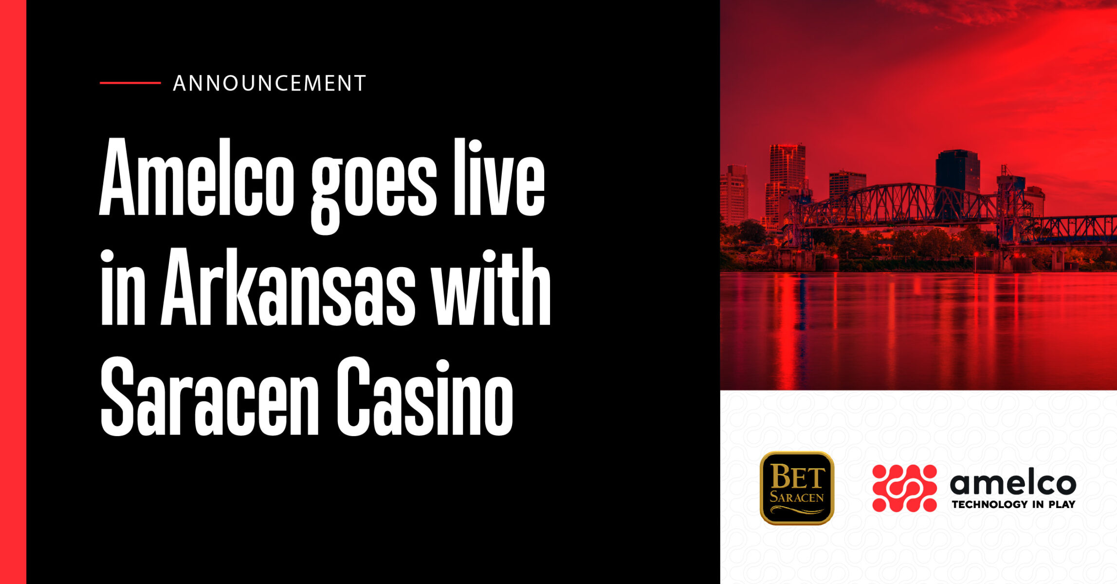 Amelco goes live in Arkansas with Saracen Casino