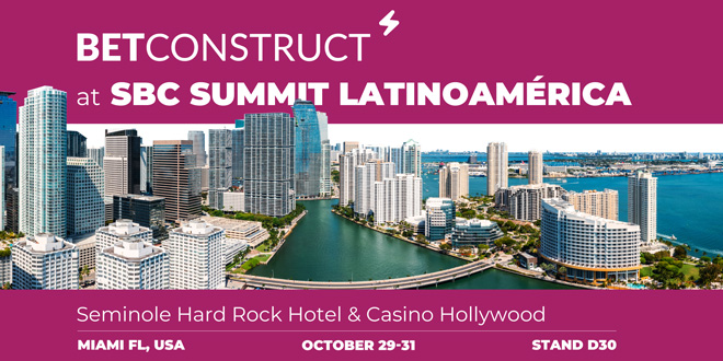 [From the industry] BetConstruct has announced it will be at SBC Summit Latinoamérica 2024