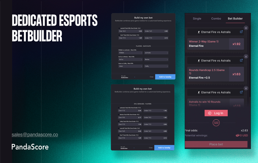 PandaScore launches dedicated esports BetBuilder