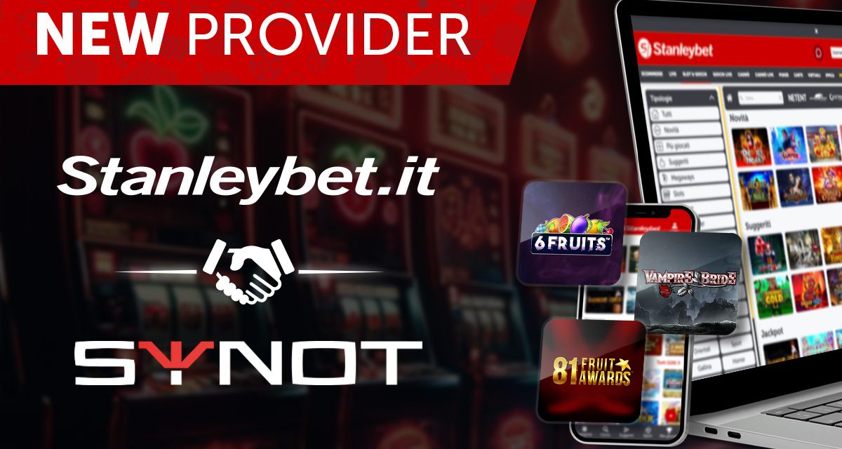 Stanleybet.it expands its offering through a partnership with synot games