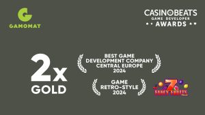 Double gold for GAMOMAT GAMOMAT celebrates double gold at the CasinoBeats Game Developer Awards 2024