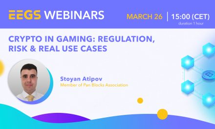 EEGS Announces Second Webinar from the EEGS Webinar Series: Crypto in Gaming Takes Center Stage