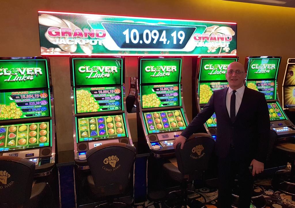 Eralp Kanmaz ­ General Manager of Iveria Casino Batumi Apex Gaming Clover Link slim edition installed at Iveria Casino in Batumi, Georgia