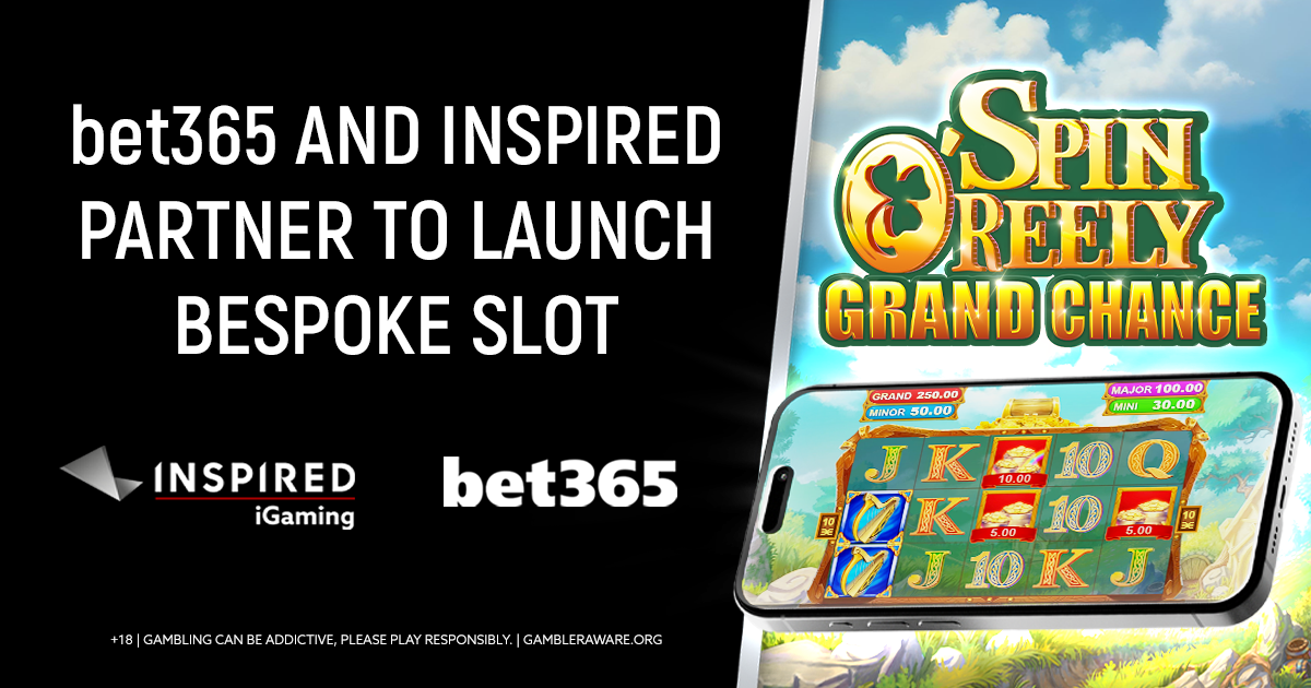 bet365 partners with inspired entertainment to launch a bespoke game: spin O’Reely grand chance