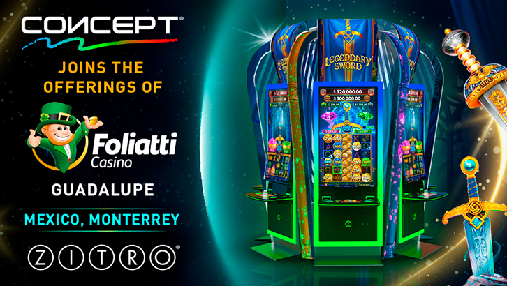 Foliatti CASINO Guadalupe adds Zitro’s CONCEPT cabinet line