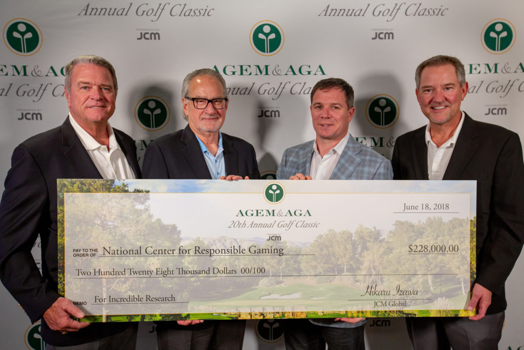 Golf Check Presentation 2018 2018 AGEM/AGA Golf Classic a roaring success