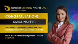 Karolina Pelc nominated for NDA21 Pelc nominated for leading UK diversity award