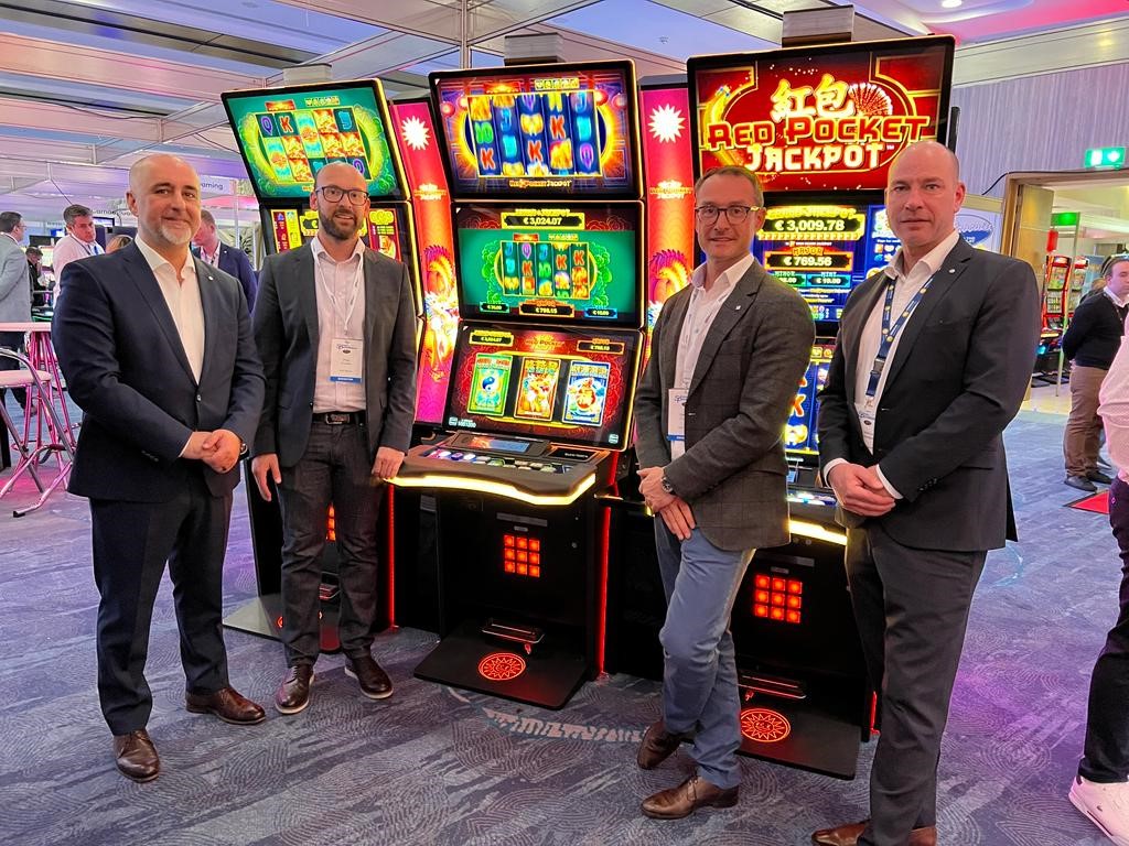 Merkur exhibits at Irish Gaming Show