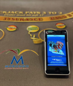 NEXGEN Fast Cash Mobile Chip Device Morongo Casino AGS and NexGen Technology agree contract with Morongo Casino for Fast Cash mobile table game chip transaction solution