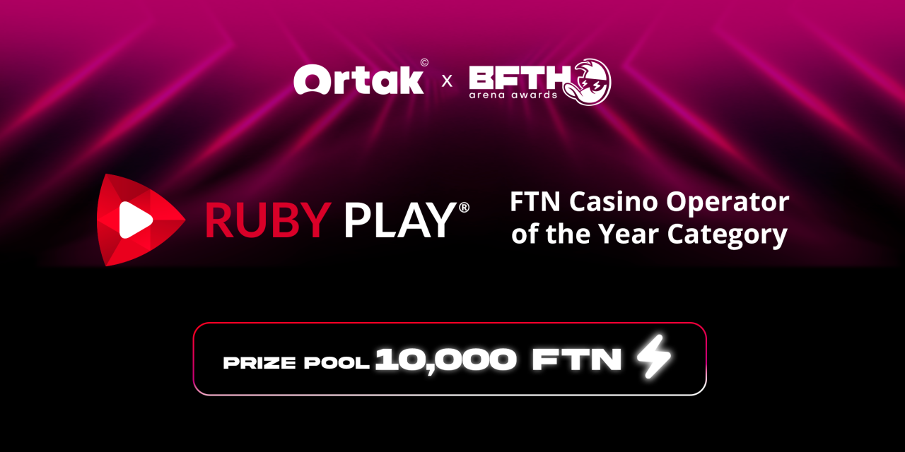 RubyPlay Sponsors FTN Casino Operator of the Year at Ortak x B.F.T.H. Arena Awards 2025