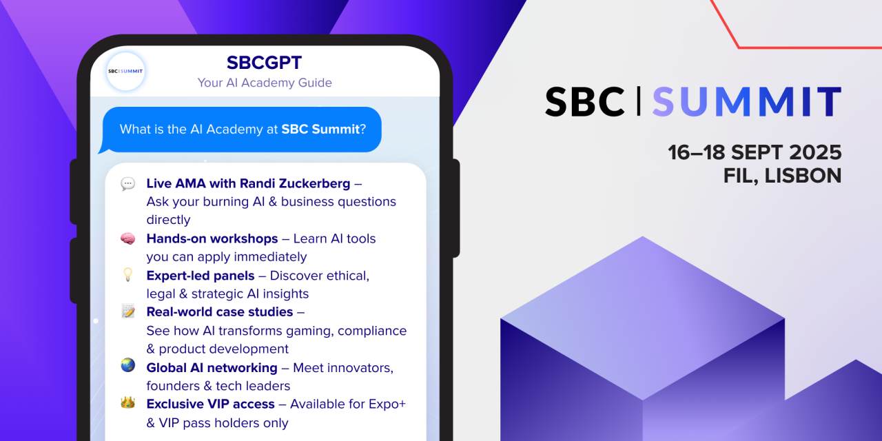 Randi Zuckerberg to Headline Debut AI Academy at SBC Summit 2025