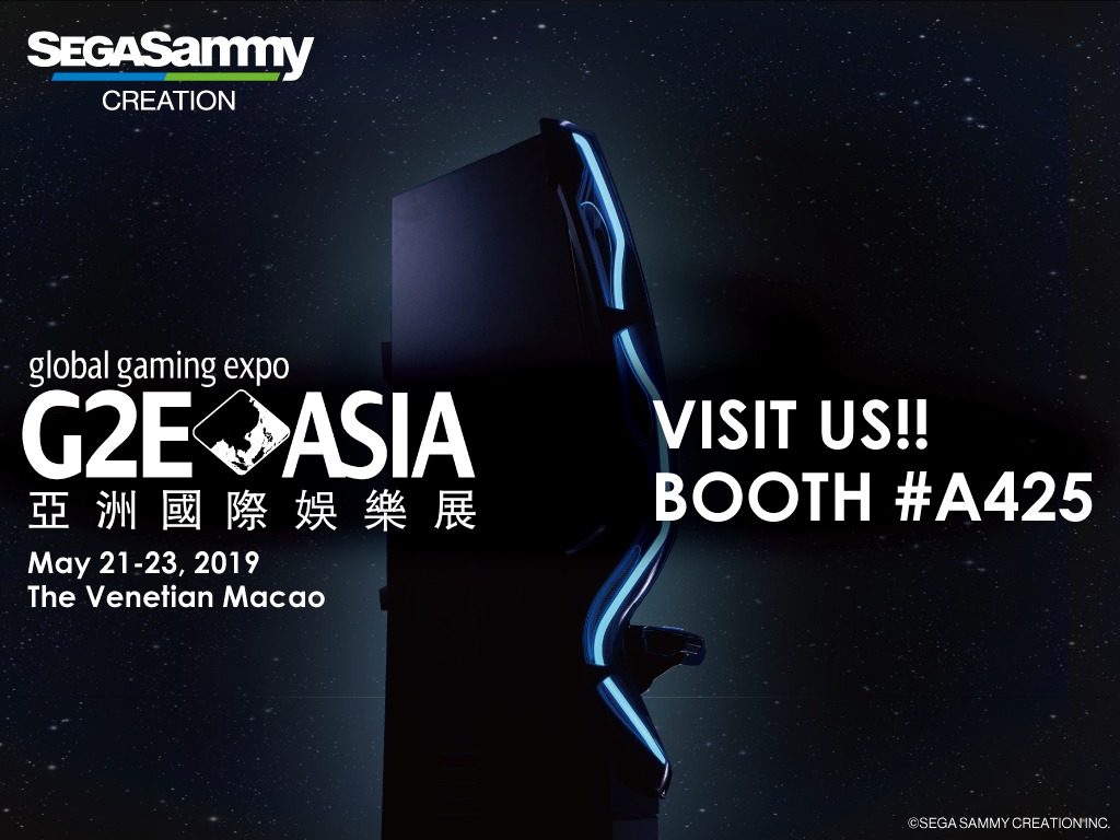 SEGASAMMYCREATION G2EAsia2019 SEGA SAMMY CREATION to Unveil SEGA IP Game Series and Video Slot Cabinet
