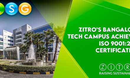 Zitro’s Tech Campus in Bangalore achieves ISO 9001:2015 certification
