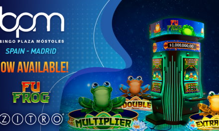 Zitros Fu Frog makes triumph at Bingo Plaza in Mostoles