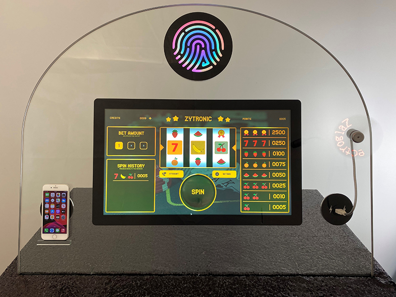 Futuristic glass technology powers transformative gaming machine concept