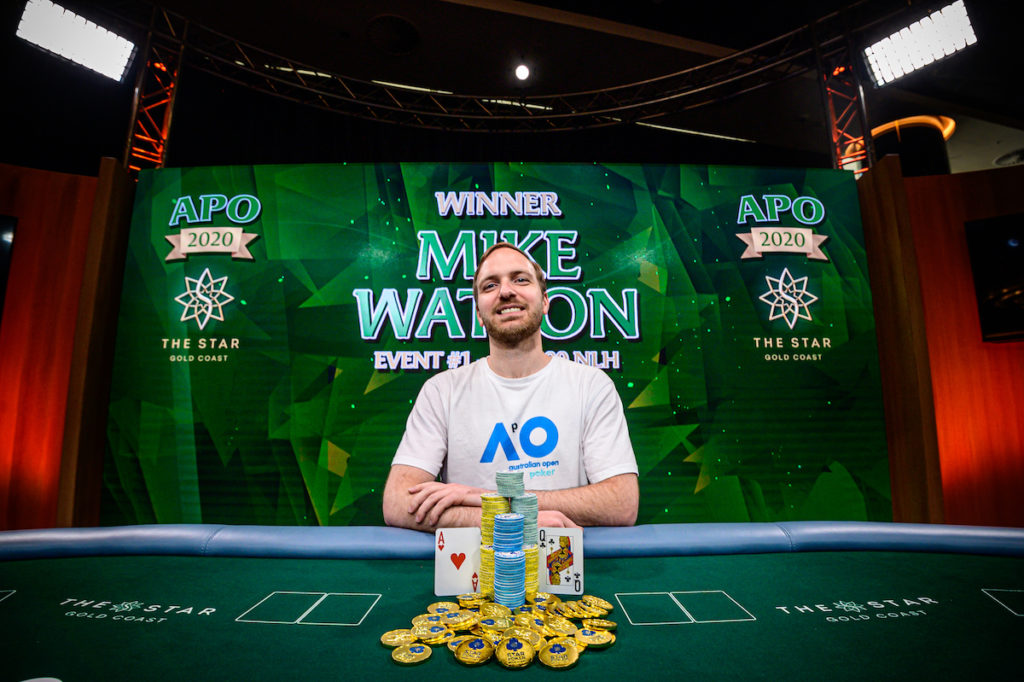 Mike Watson wins opening event at inaugural Australian poker open