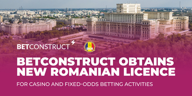 [From the industry] BetConstruct Announces Acquisition of New Romanian Licence, Granted by ONJN