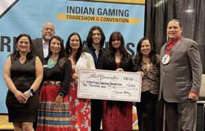 bmm donation indian tradeshow BMM Testlabs makes donation at Indian Gaming Tradeshow