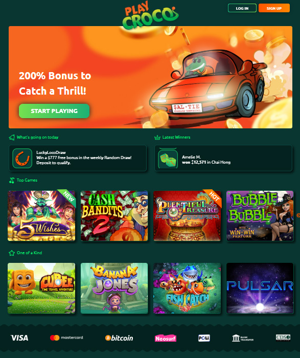 PlayCroco.com brings casino fun to Australia