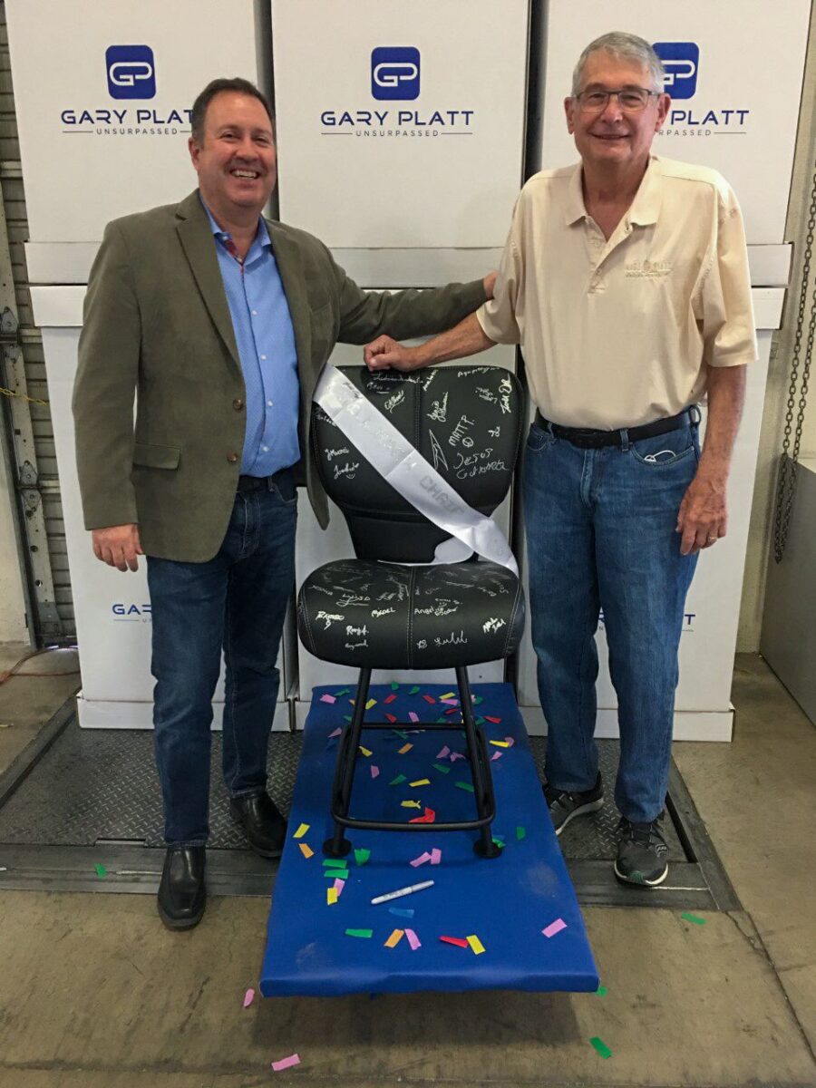 Gary Platt celebrates 1,000,000th casino chair