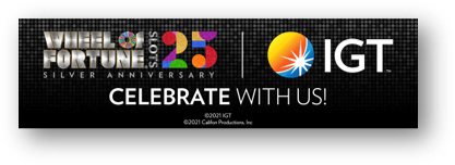 IGT celebrates 25th anniversary of Wheel of Fortune slots with Sony Pictures Television