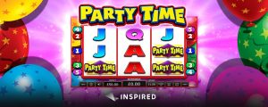 inspired party time slot Inspired launches new slot to UK retail