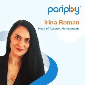 pariplay irina roman Pariplay welcomes new head of account management