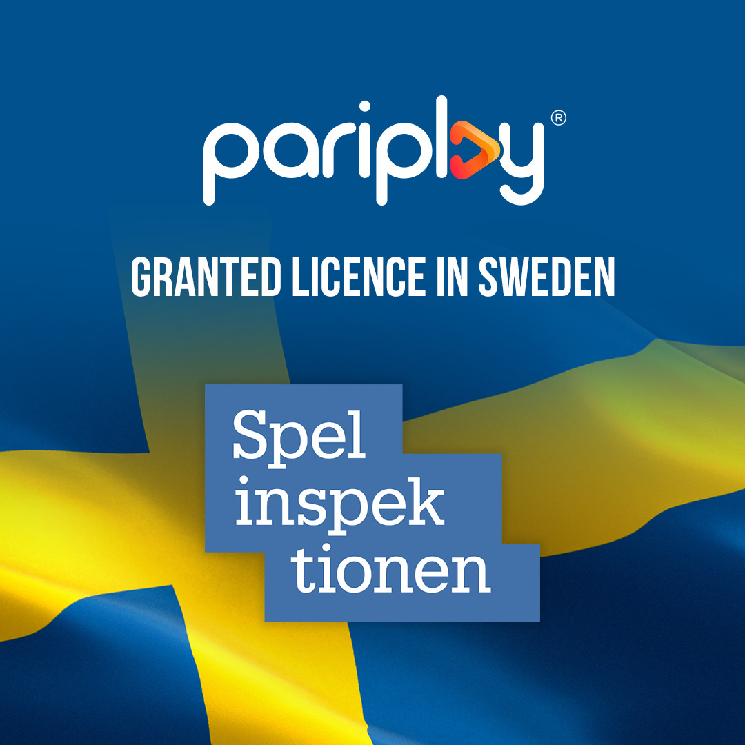 Pariplay granted B2B supplier licence from Swedish Gambling Authority