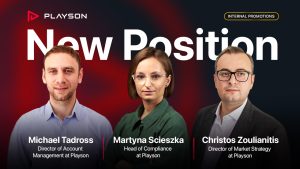 playson promotions trio Playson invests in workforce with trio of promotions