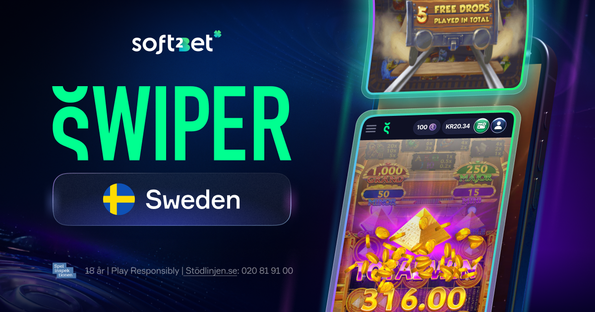 Soft2Bet Launches Swiper, Sweden’s First Social‑Media‑Inspired Online Casino