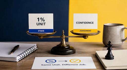 Betting Units Explained Without Confusing Stake, Bankroll, and Confidence