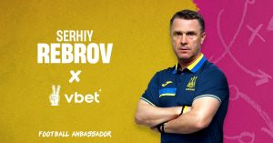 vbet ambassador ukraine Serhiy Rebrov welcomed as VBET ambassador