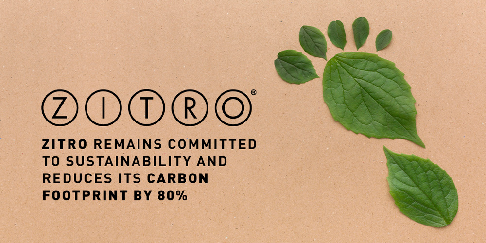 Zitro reduces carbon footprint by 80%